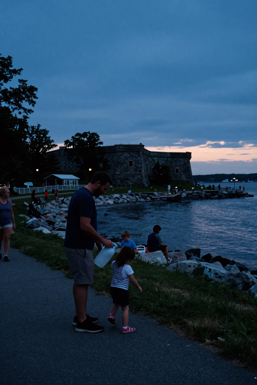 Street Photography at Blue Hour in Halifax in in Halifax, Nova Scotia, Canada