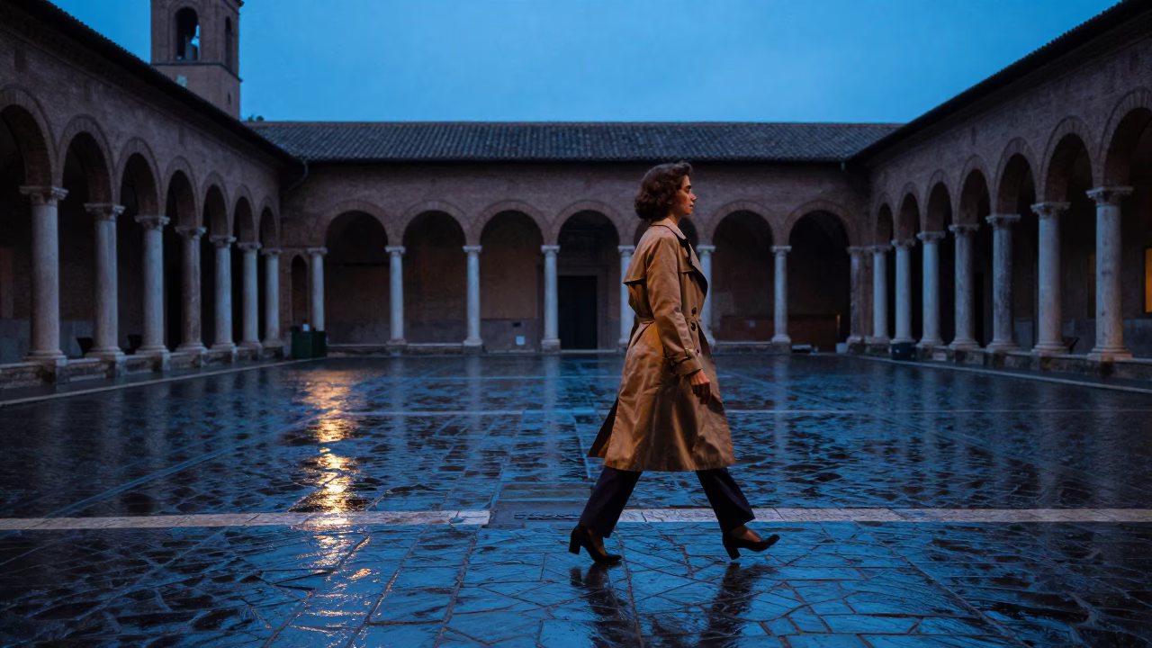 Street Photography at Blue Hour in Rome in in Rome, Italy