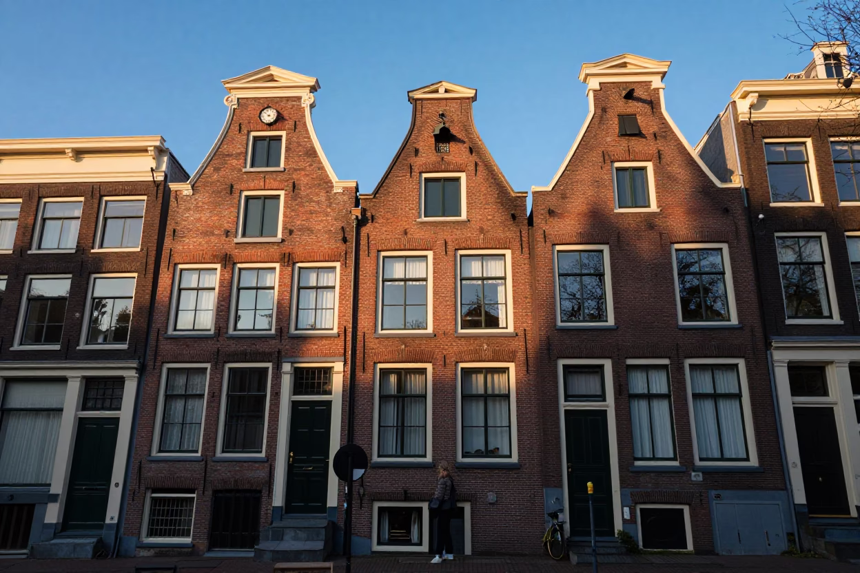 Street Photography at The Late Afternoon Light in Amsterdam in in Amsterdam, Netherlands