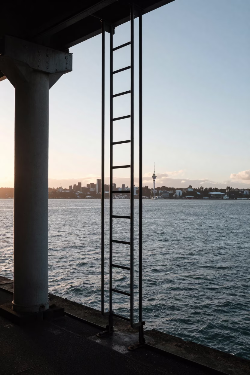 Street Photography in Auckland at The Early Morning Light in in Auckland, New Zealand