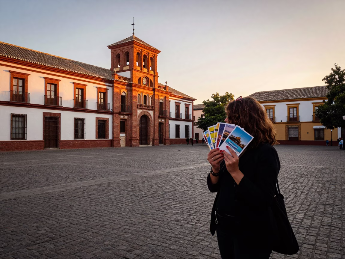 Street Photography in Granada at Sunset Light in in Granada, Spain