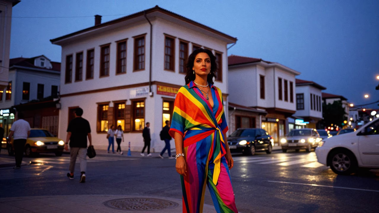 Street Photography in Izmir at Twilight in in Izmir, Turkey