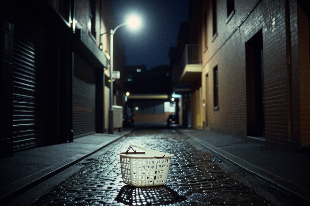 Street Photography in Melbourne at Midnight Light in in Melbourne, Victoria, Australia