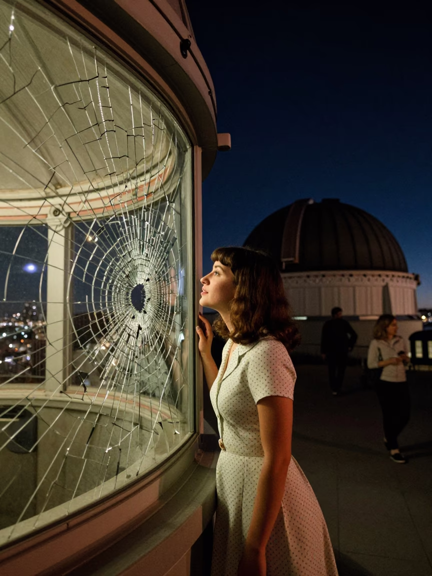 Street Portrait in San Francisco at The Deepest Night Sky Light in in San Francisco, California, United States