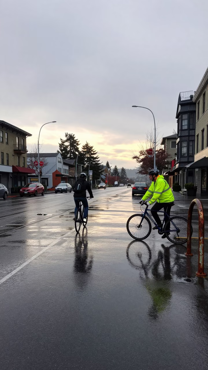 Street Reflections in Seattle in in Seattle, Washington, United States