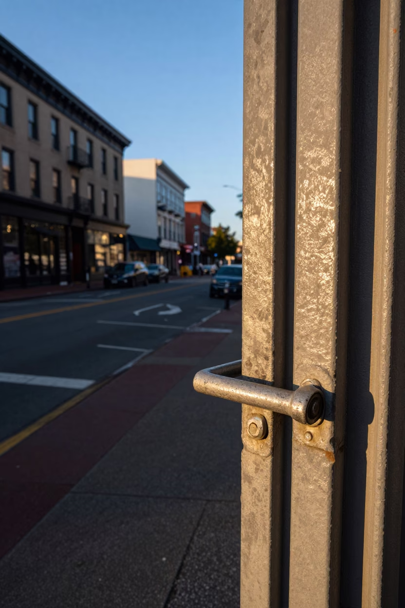 Street Scene at Clear Late-afternoon Light in Portland in in Portland, Oregon, United States
