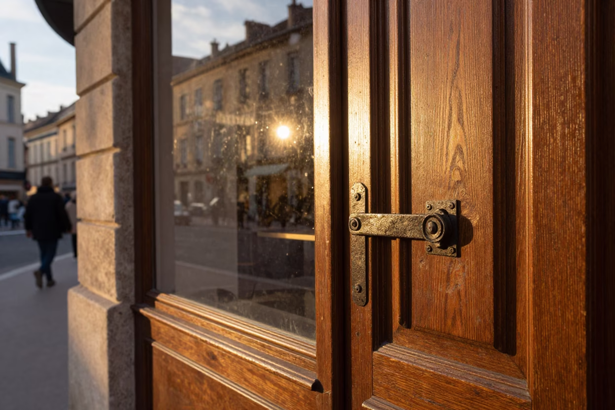 Street Scene at Golden Hour in Lyon in in Lyon, France