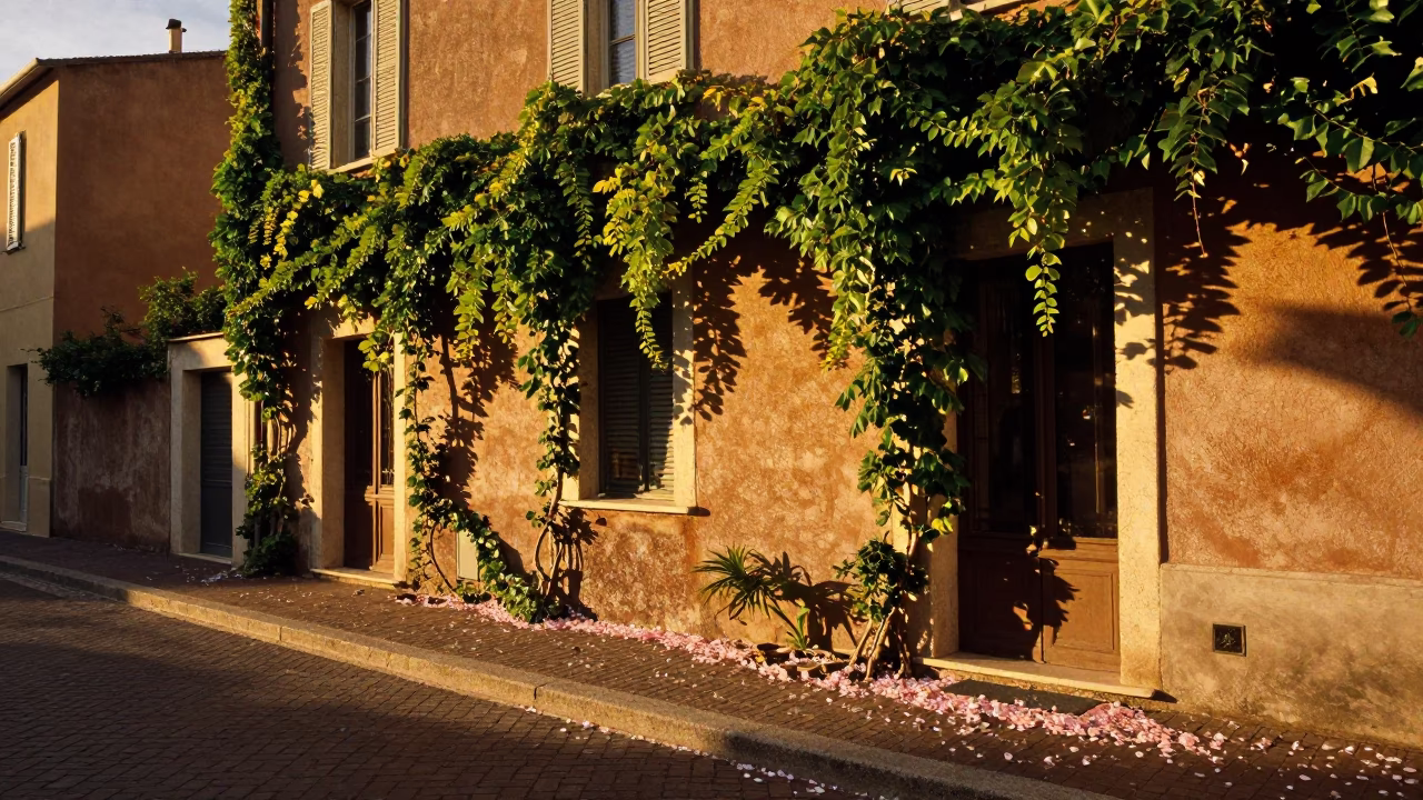 Street Scene at Golden Hour in Nice in in Nice, France