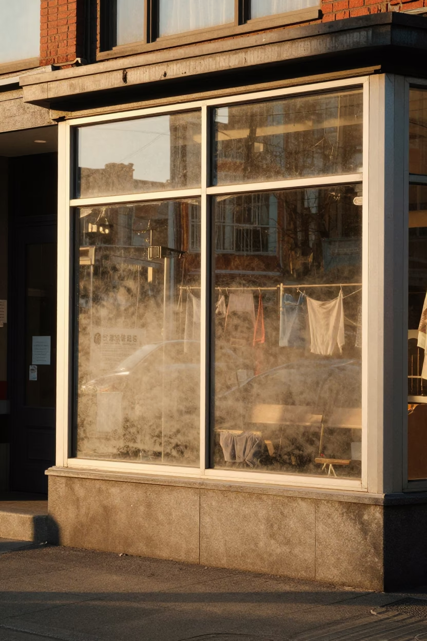 Street Scene at Golden Hour in Vancouver in in Vancouver, British Columbia, Canada