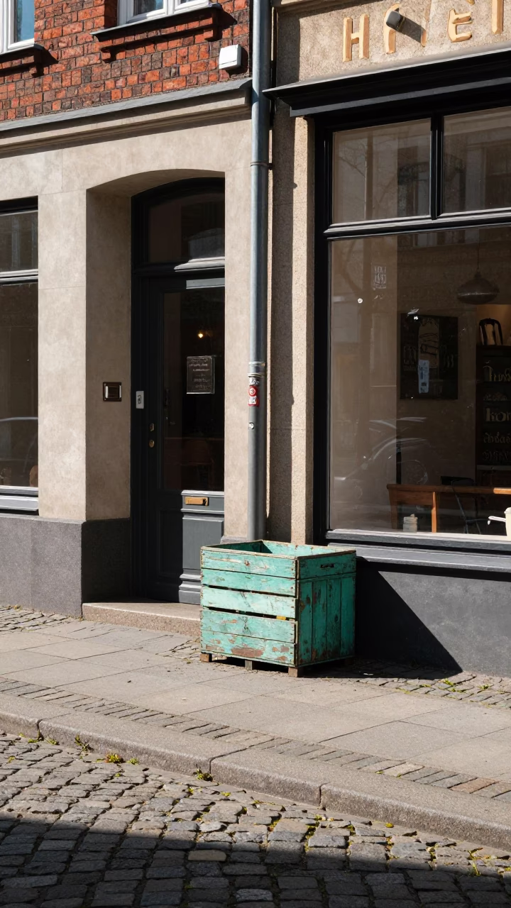 Street Scene at Midday Light in Berlin in in Berlin, Germany