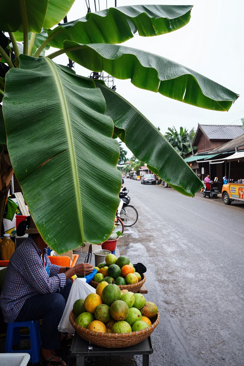 Street Scene at Midday Light in Chiang Mai in in Chiang Mai, Thailand