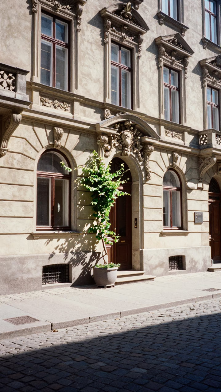 Street Scene at Midday Light in Vienna in in Vienna, Austria