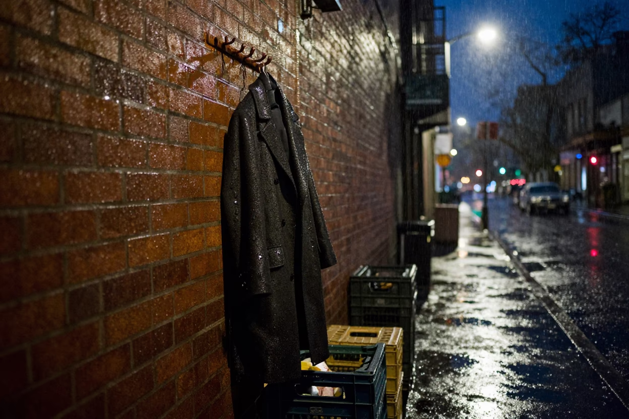 Street Scene at Midnight Light in Seattle in in Seattle, Washington, United States