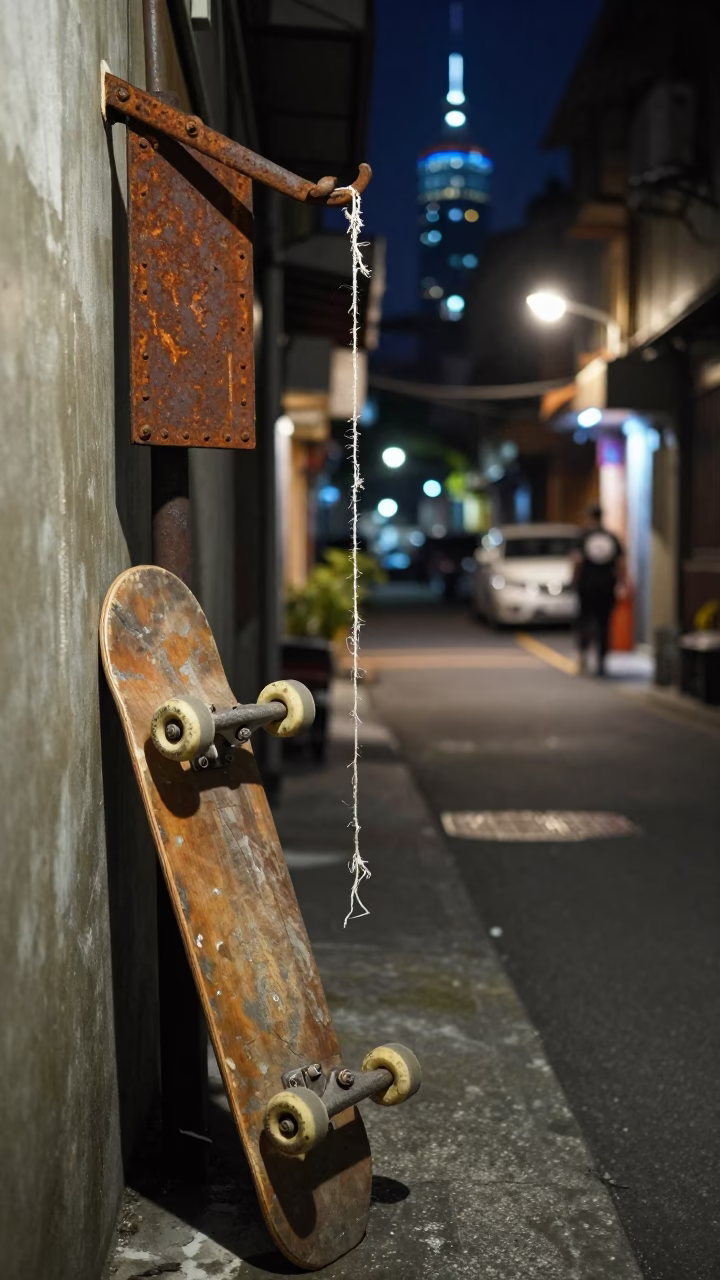 Street Scene at Midnight Light in Taipei in in Taipei, Taiwan