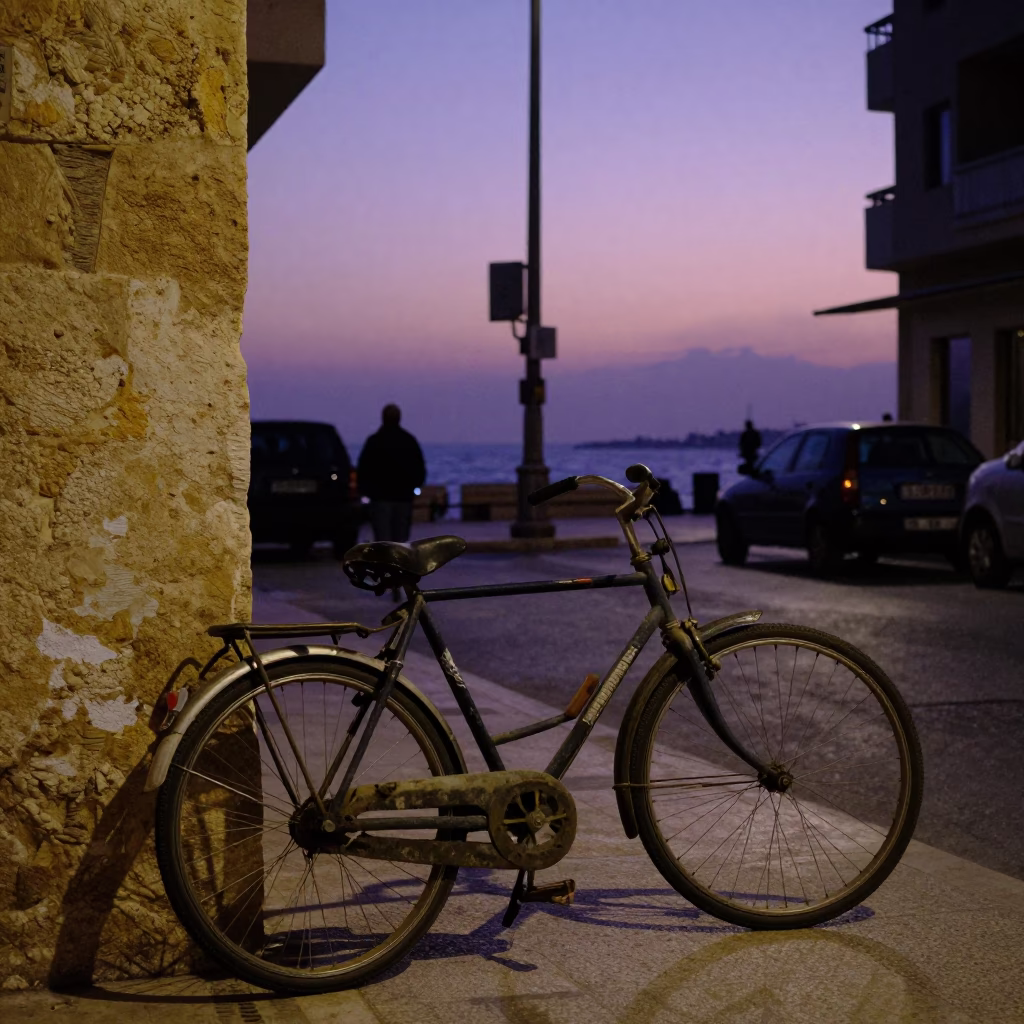 Street Scene at Nautical Dawn Light in Beirut in in Beirut, Lebanon