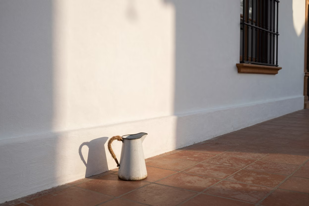 Street Scene at The Early Morning Light in Seville in in Seville, Spain