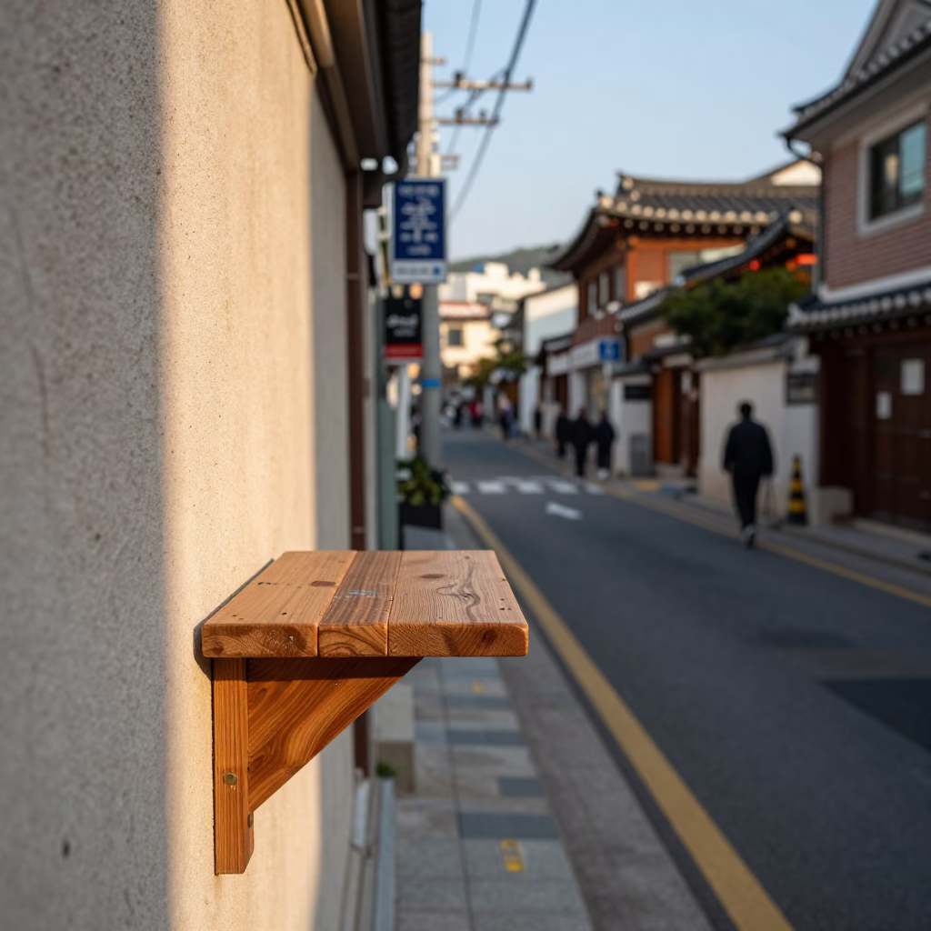 Street Scene at The Late Afternoon Light in Seoul in in Seoul, South Korea