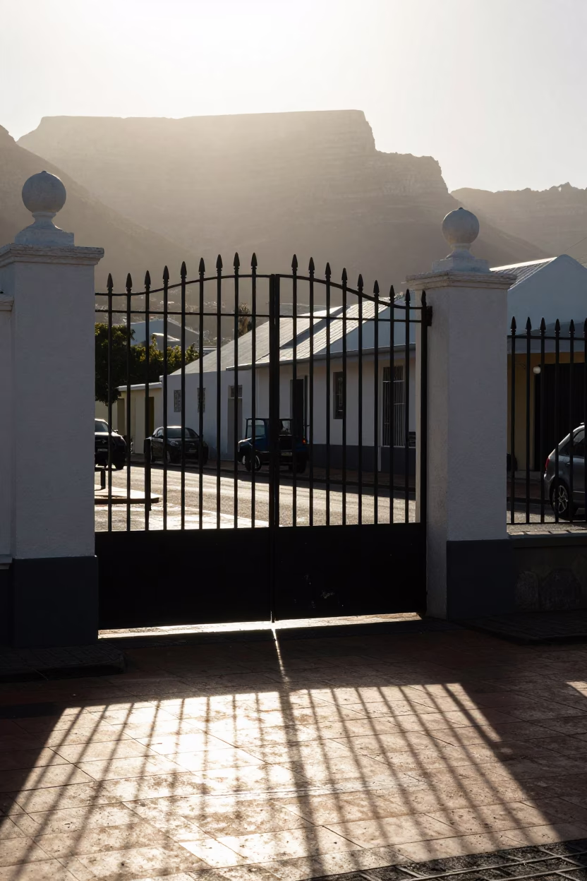Street Scene at The Late Morning Light in Cape Town in in Cape Town, South Africa