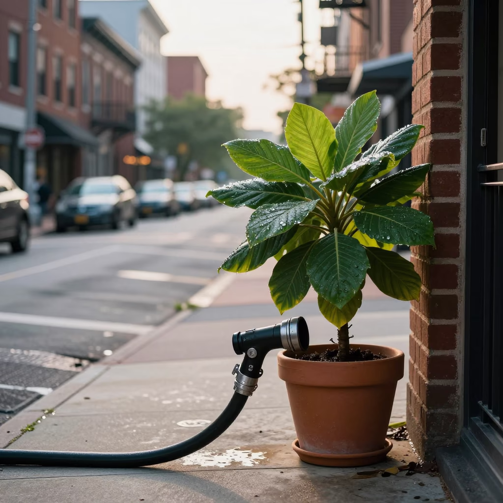 Street Scene at The Late Morning Light in Philadelphia in in Philadelphia, Pennsylvania, United States