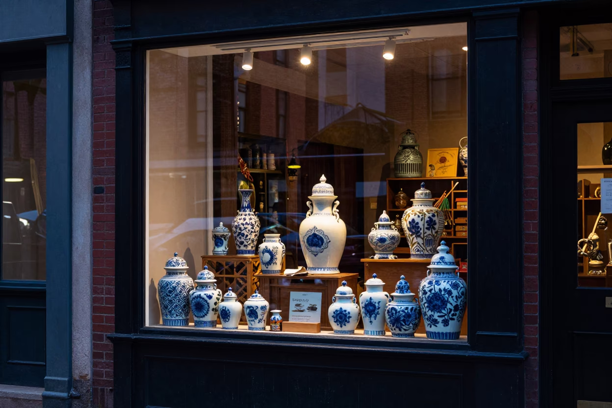 Street Scene at Twilight in Boston in in Boston, Massachusetts, United States