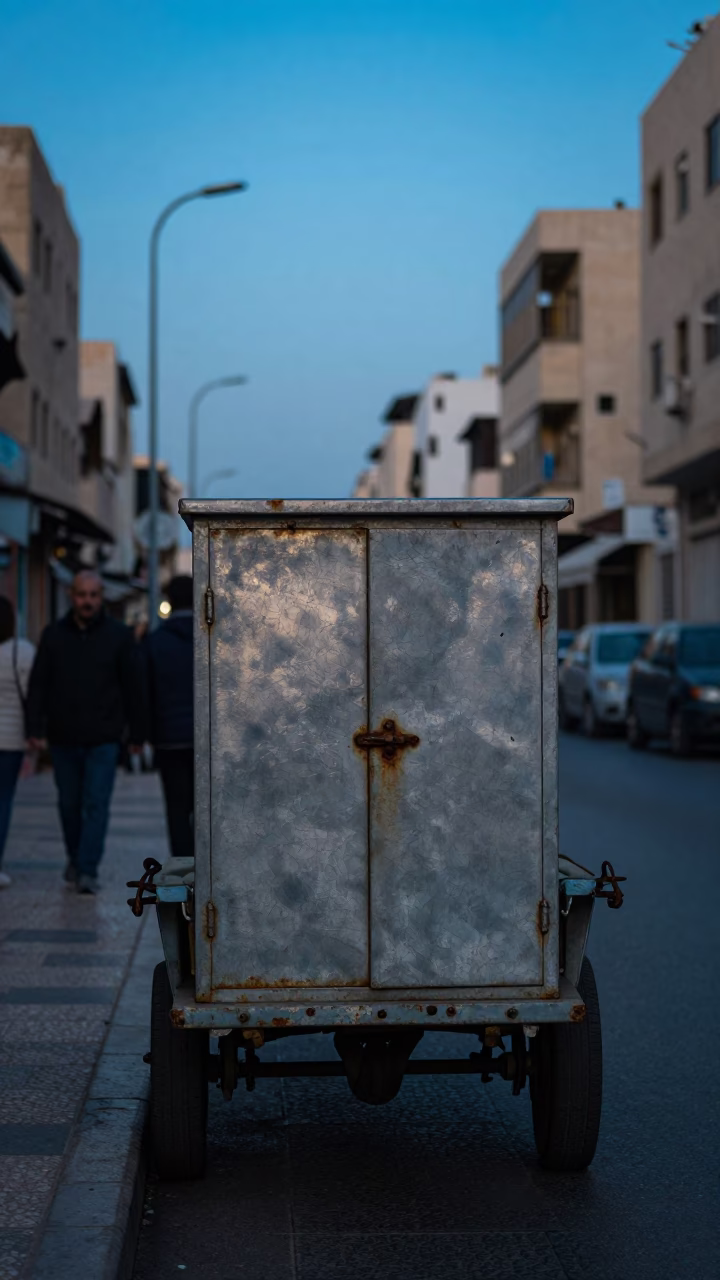 Street Scene in Amman at Blue Hour in in Amman, Jordan