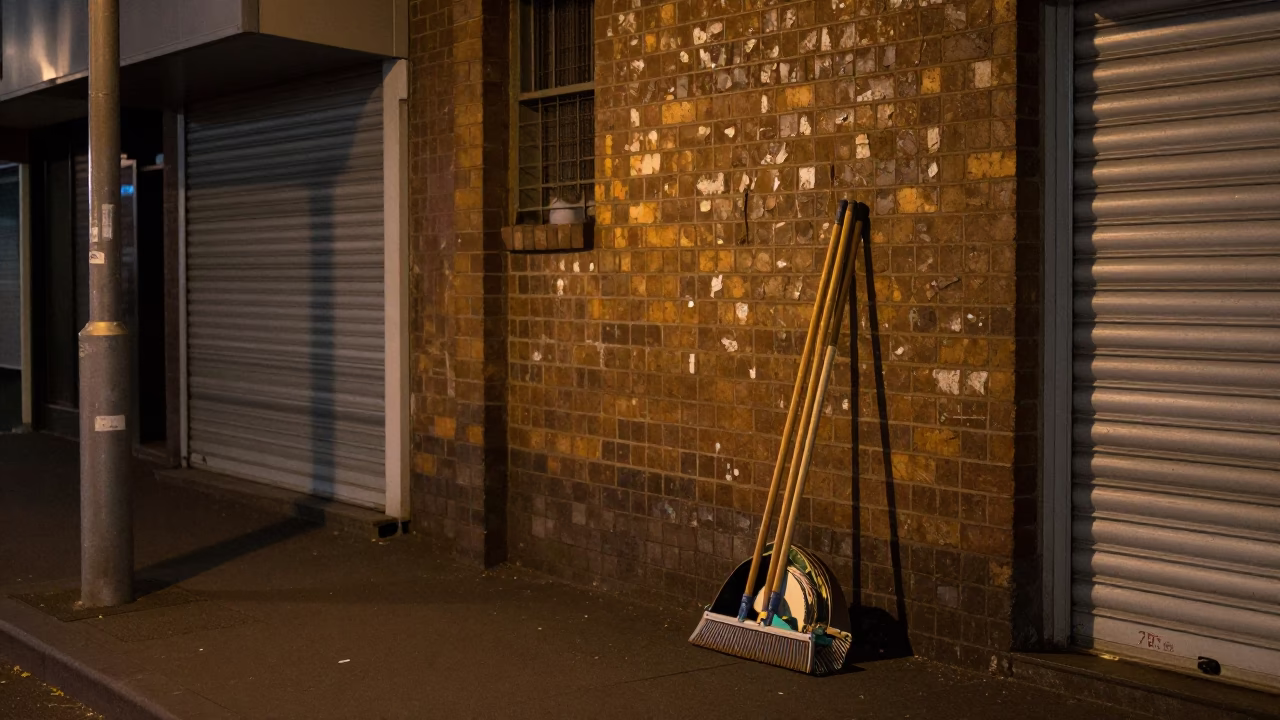 Street Scene in Auckland at Late At Night Light in in Auckland, New Zealand