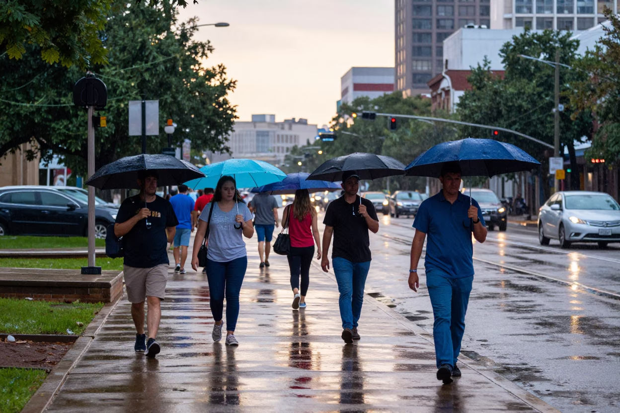 Street Scene in Austin at First Light in in Austin, Texas, United States