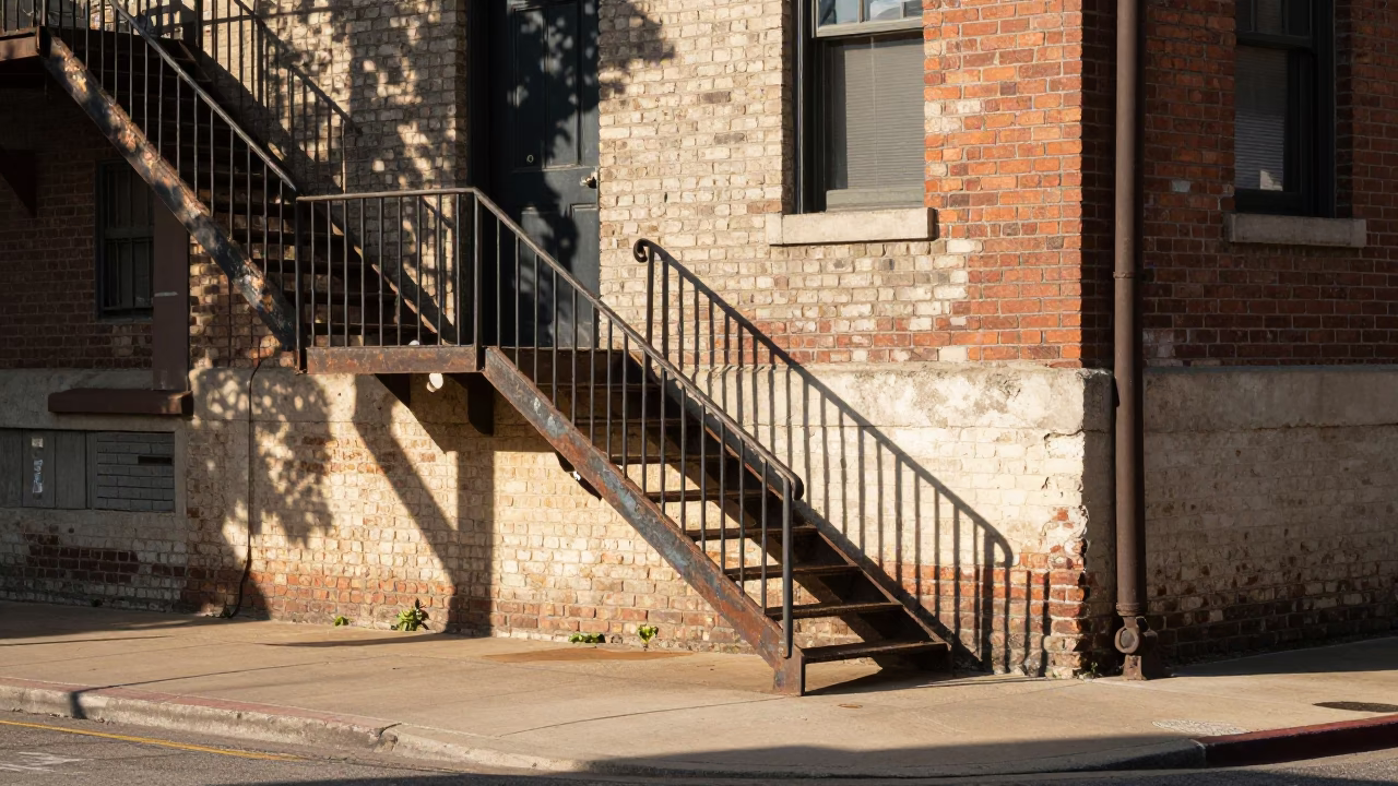 Street Scene in Austin at The Early Afternoon Light in in Austin, Texas, United States