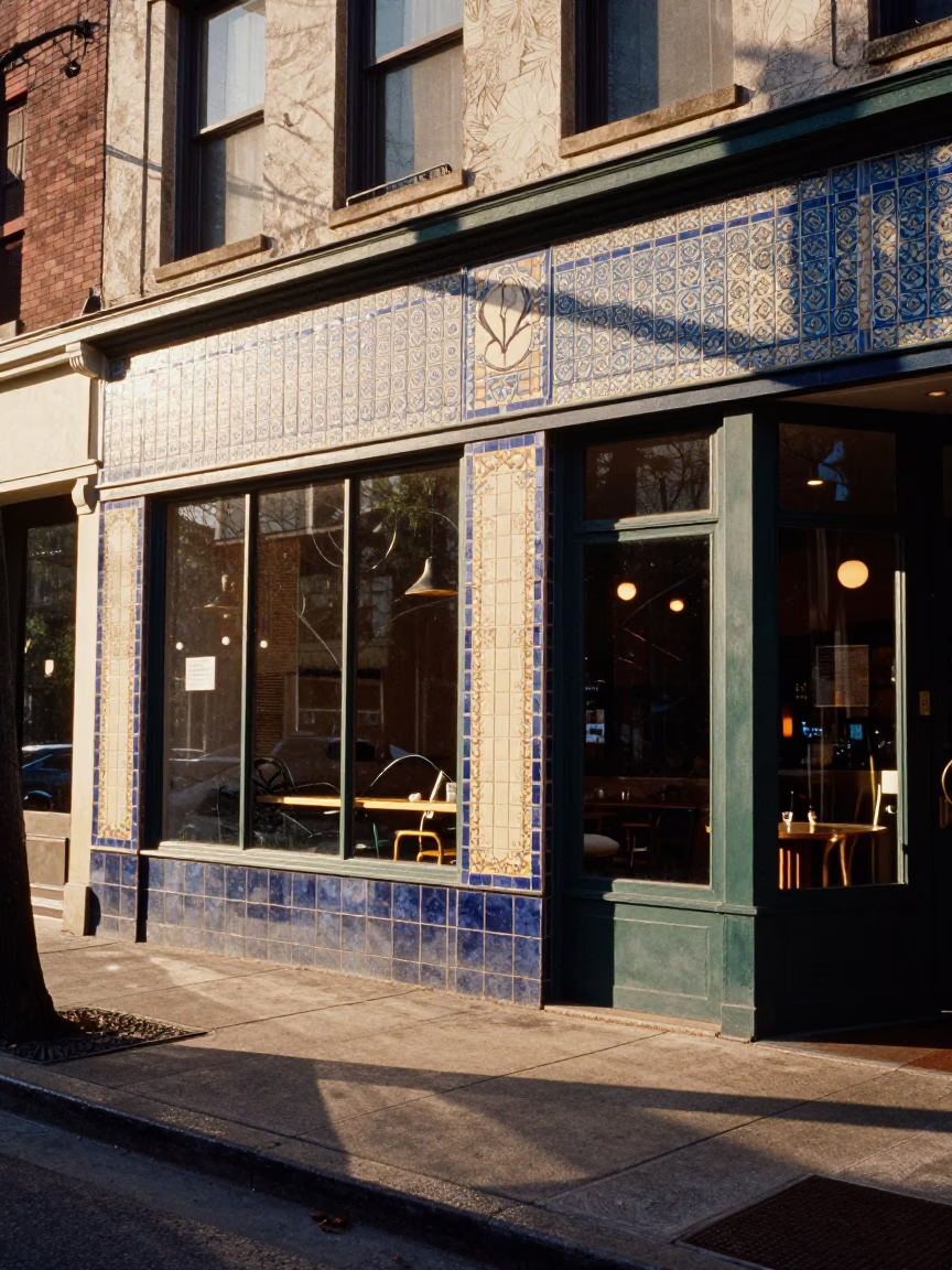 Street Scene in Austin at The Late Morning Light in in Austin, Texas, United States