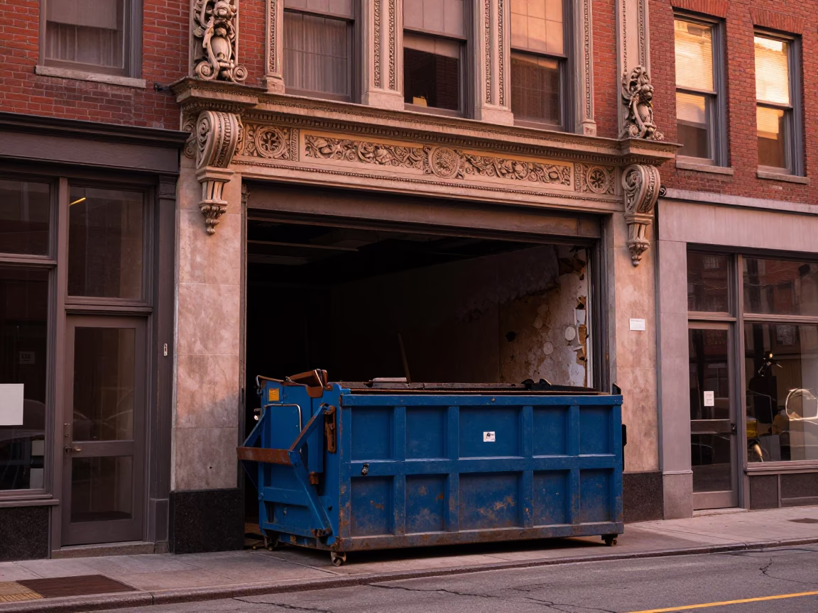 Street Scene in Boston at Copper-toned Light Before Dusk in in Boston, Massachusetts, United States