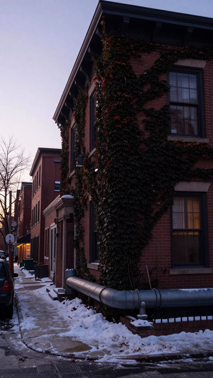 Street Scene in Boston at The Still Hours Before Dawn Light in in Boston, Massachusetts, United States