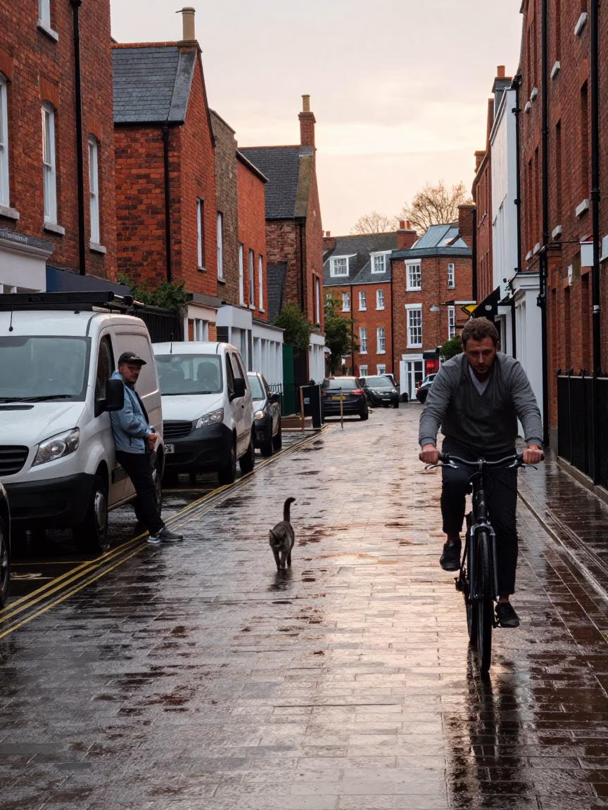 Street Scene in Bristol in in Bristol, United Kingdom