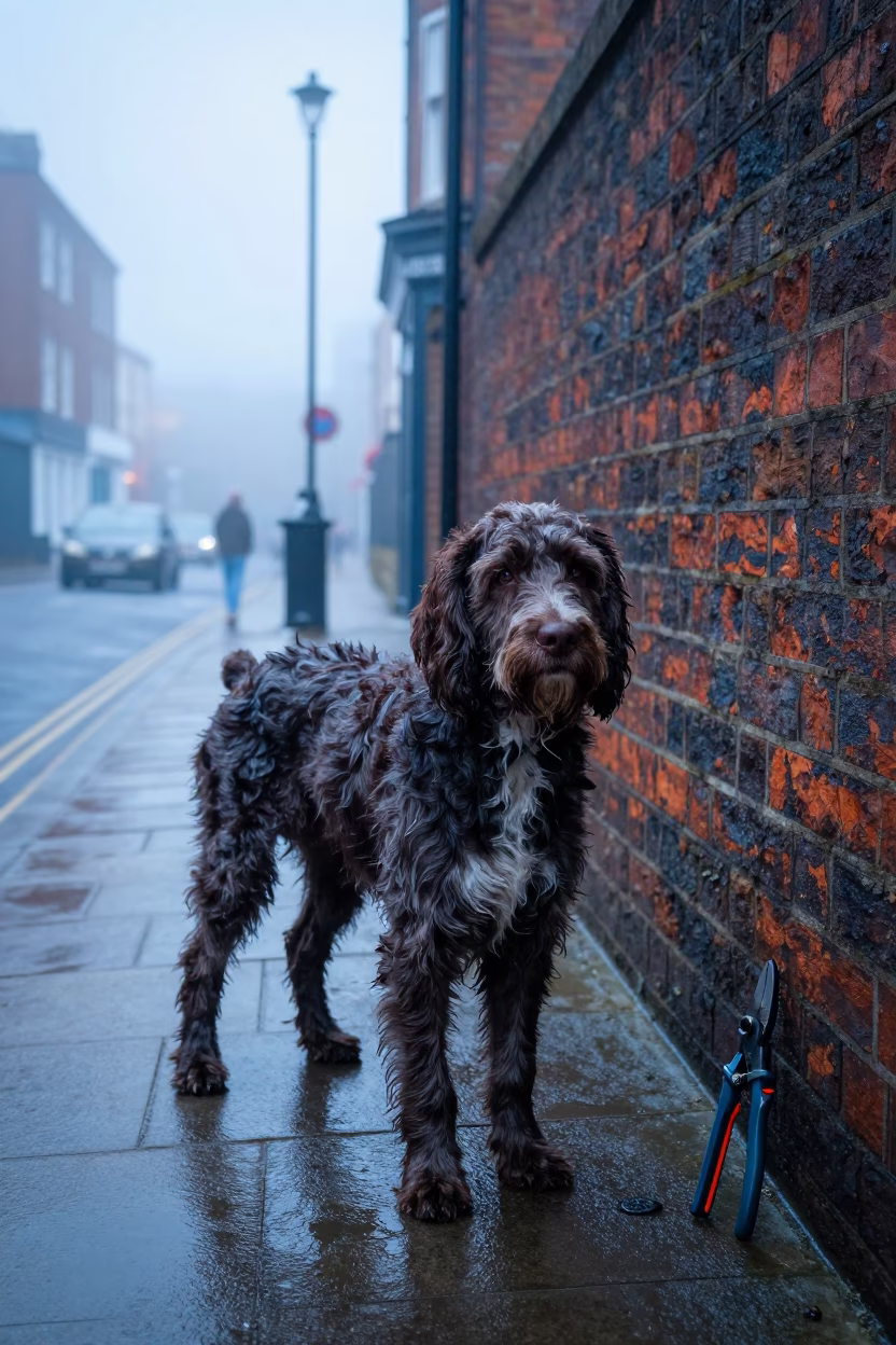 Street Scene in Bristol at Early Morning Light in in Bristol, United Kingdom