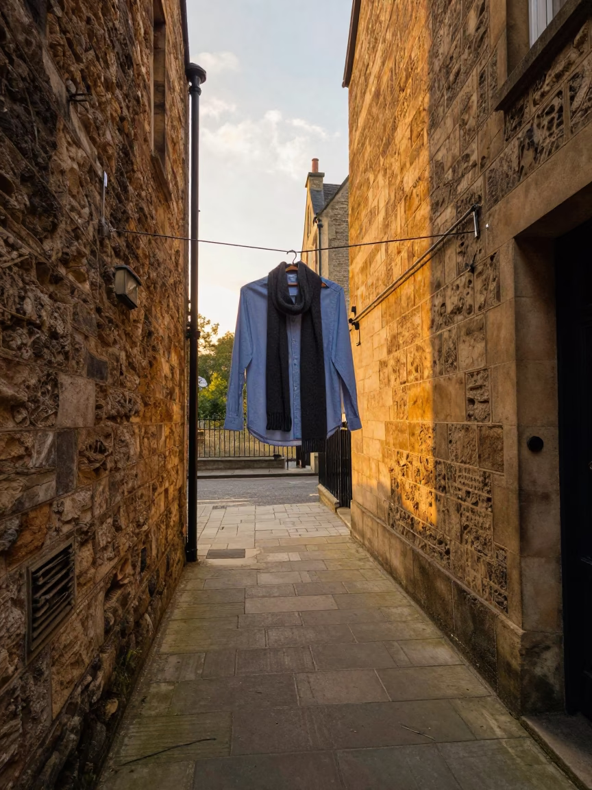 Street Scene in Bristol at Honeyed Evening Light in in Bristol, United Kingdom