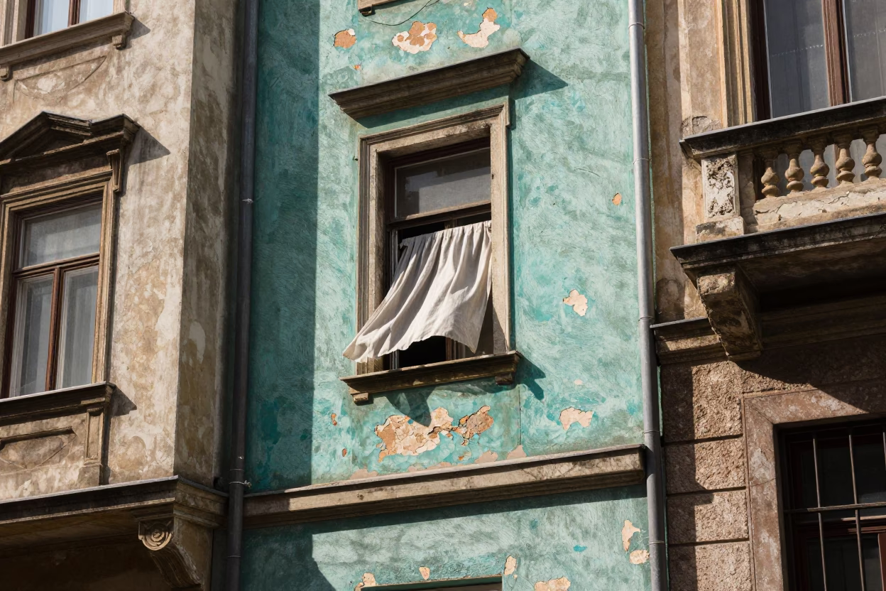 Street Scene in Budapest at Late Morning Light in in Budapest, Hungary