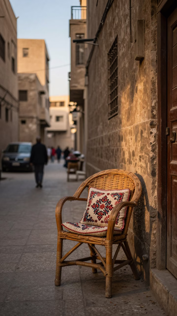 Street Scene in Cairo at First Light Of Dawn in in Cairo, Egypt