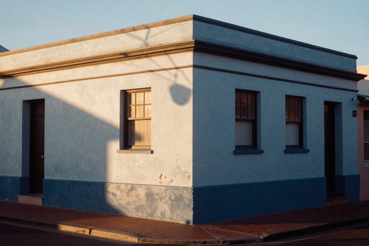 Street Scene in Cape Town at The Early Morning Light in in Cape Town, South Africa