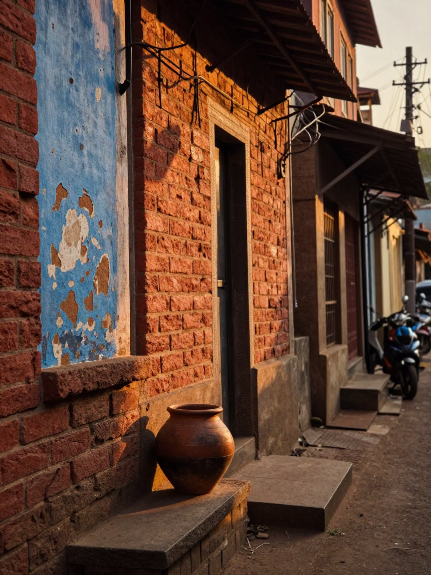Street Scene in Chennai at Golden Hour in in Chennai, India
