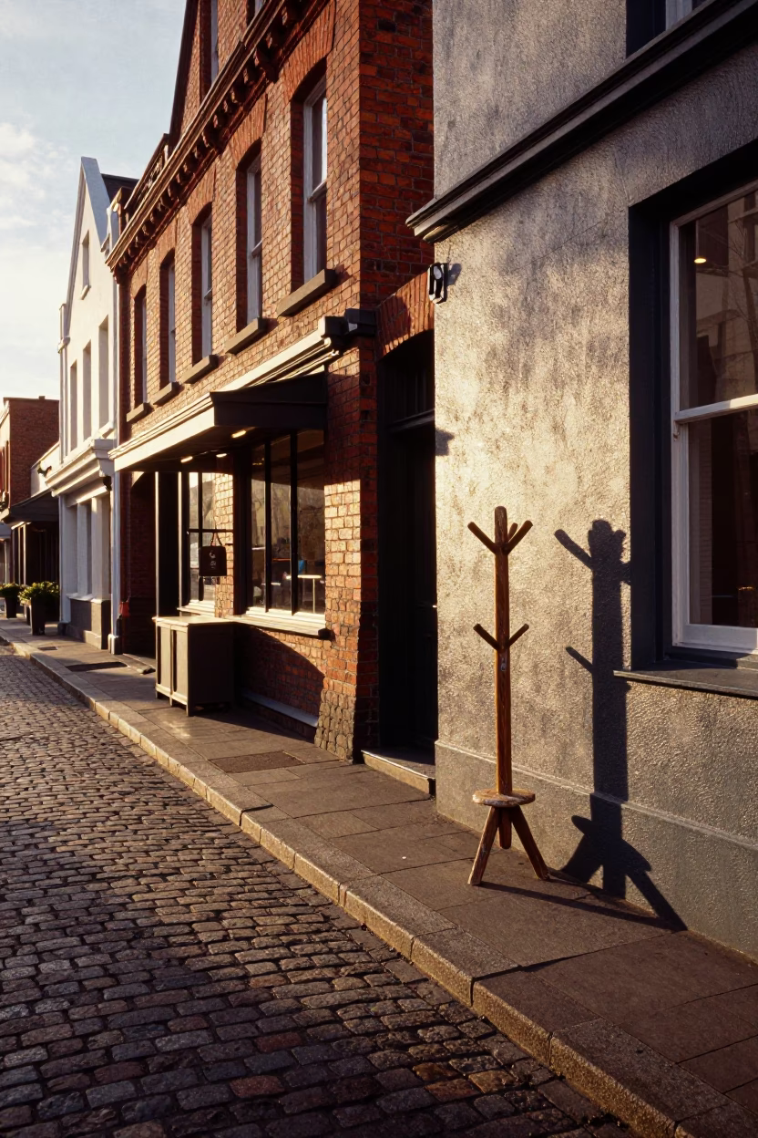 Street Scene in Christchurch at Golden Hour in in Christchurch, New Zealand