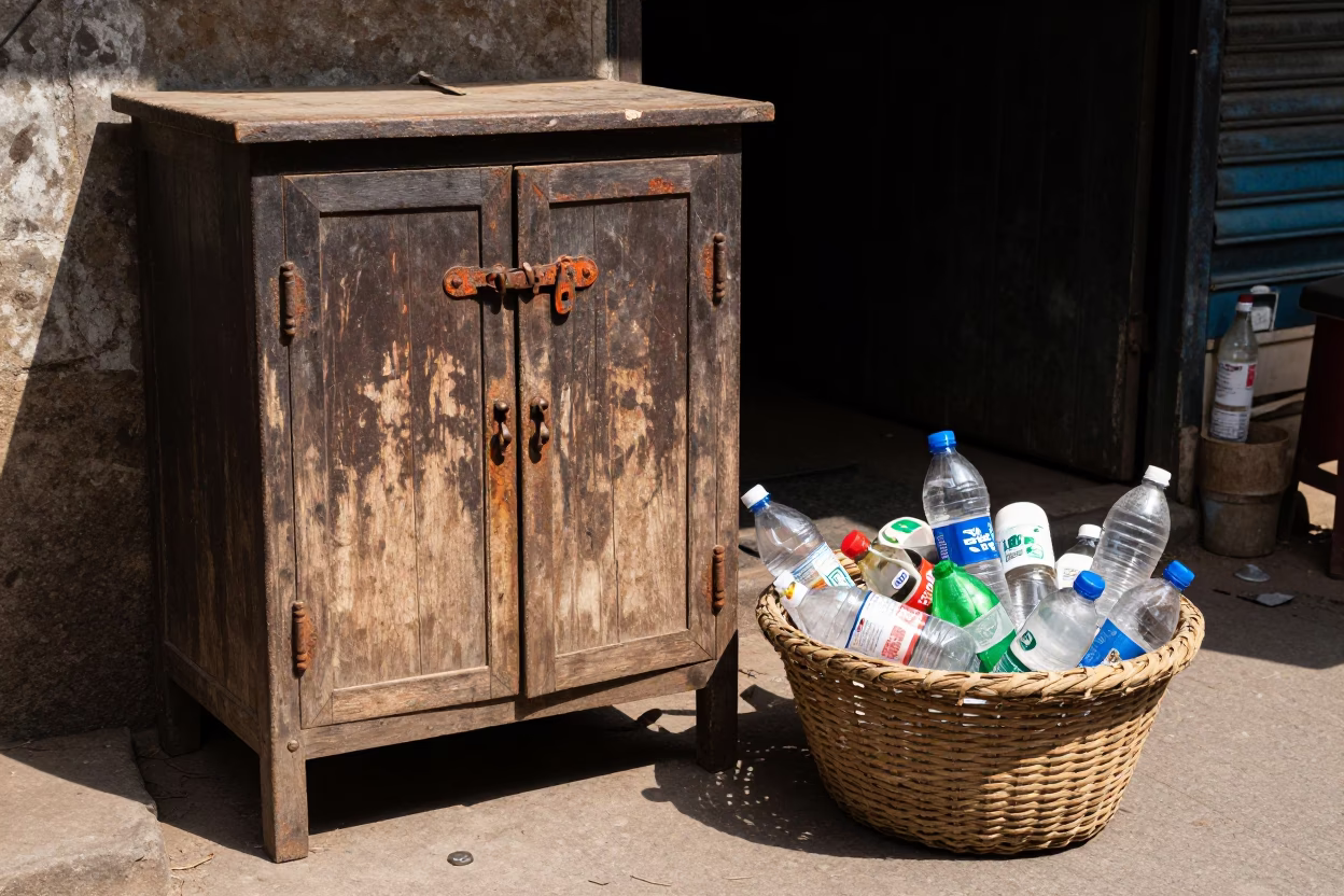 Street Scene in Delhi at Midday Light in in Delhi, India