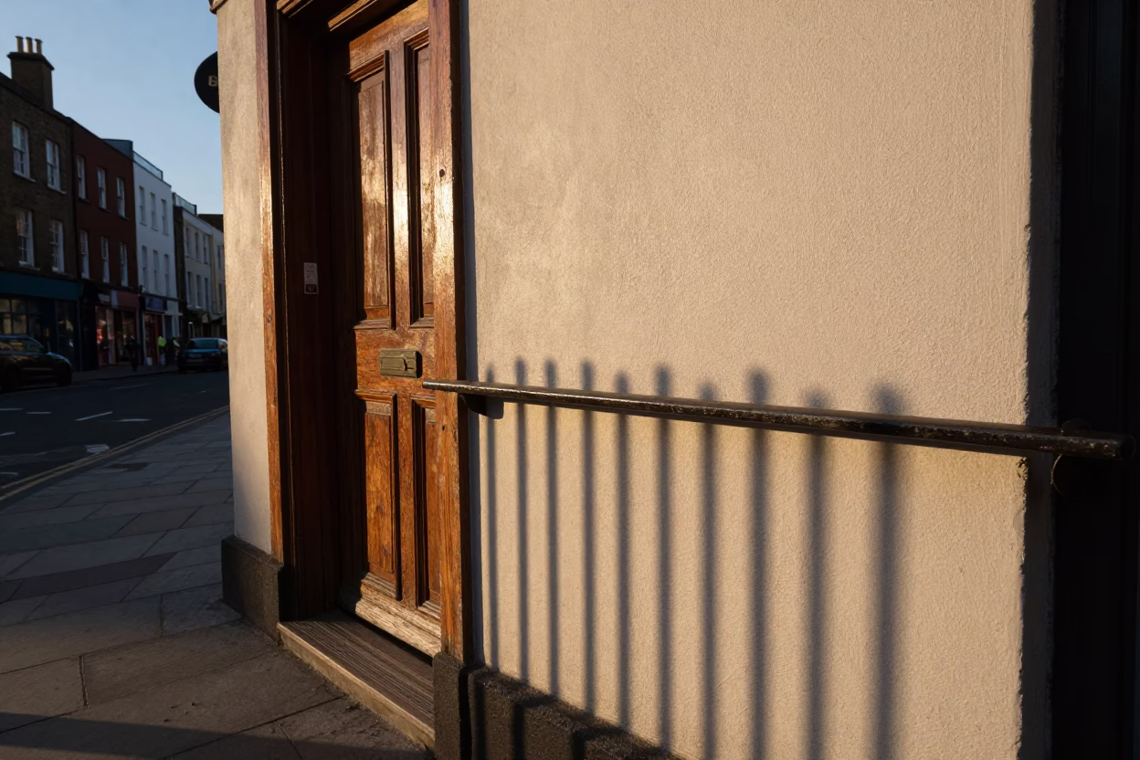 Street Scene in Dublin at Clear Late-afternoon Light in in Dublin, Ireland