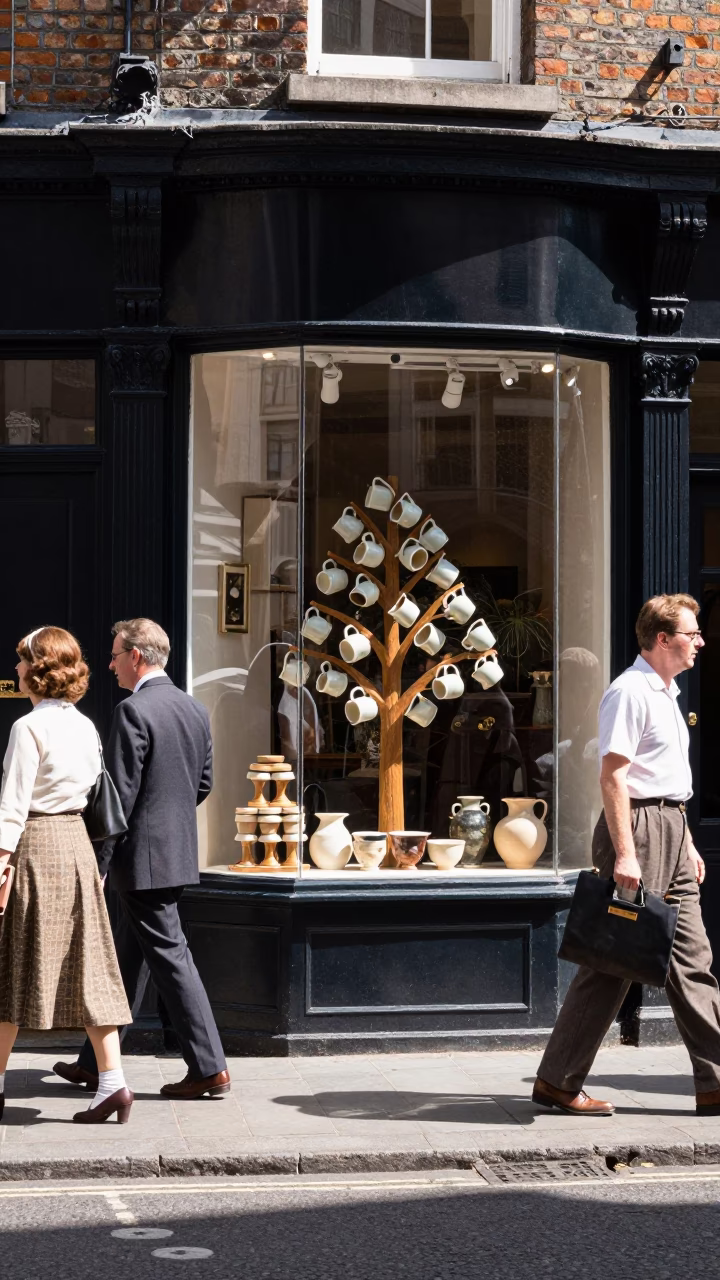 Street Scene in Dublin at Midday Light in in Dublin, Ireland