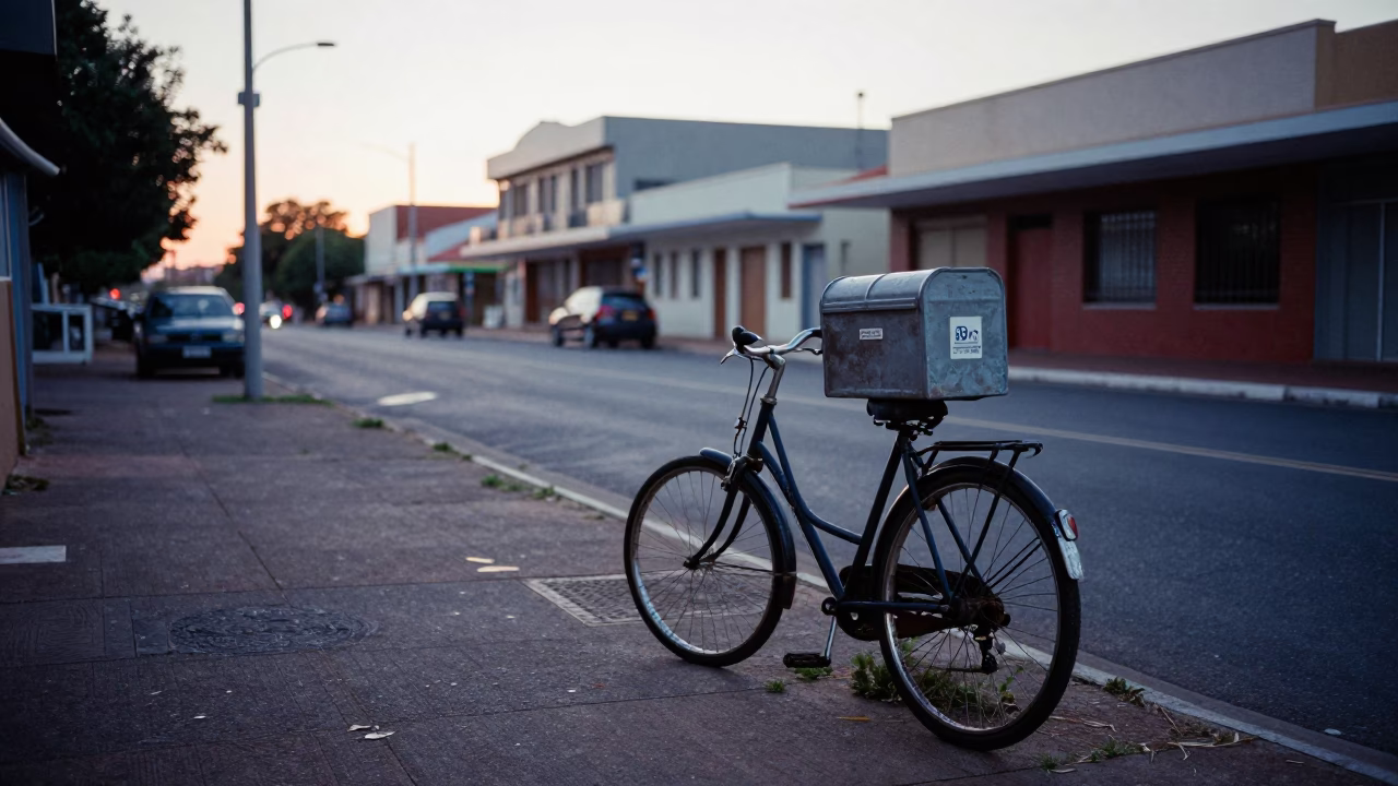 Street Scene in Durban at Sunrise Light in in Durban, South Africa