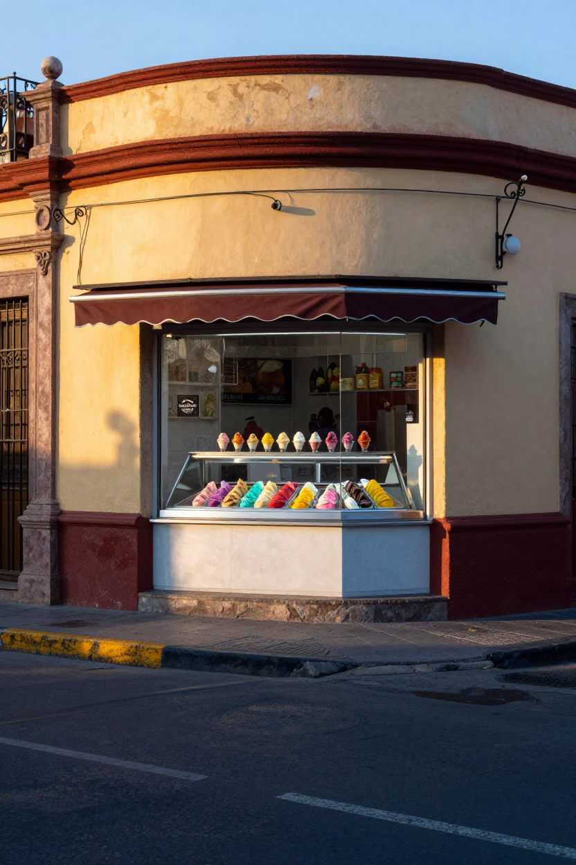 Street Scene in Guadalajara at First Light Of Dawn in in Guadalajara, Mexico