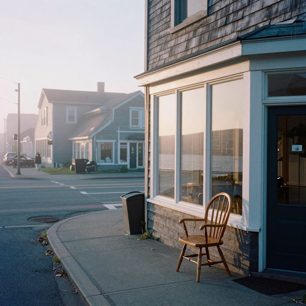 Street Scene in Halifax at The Early Morning Light in in Halifax, Nova Scotia, Canada