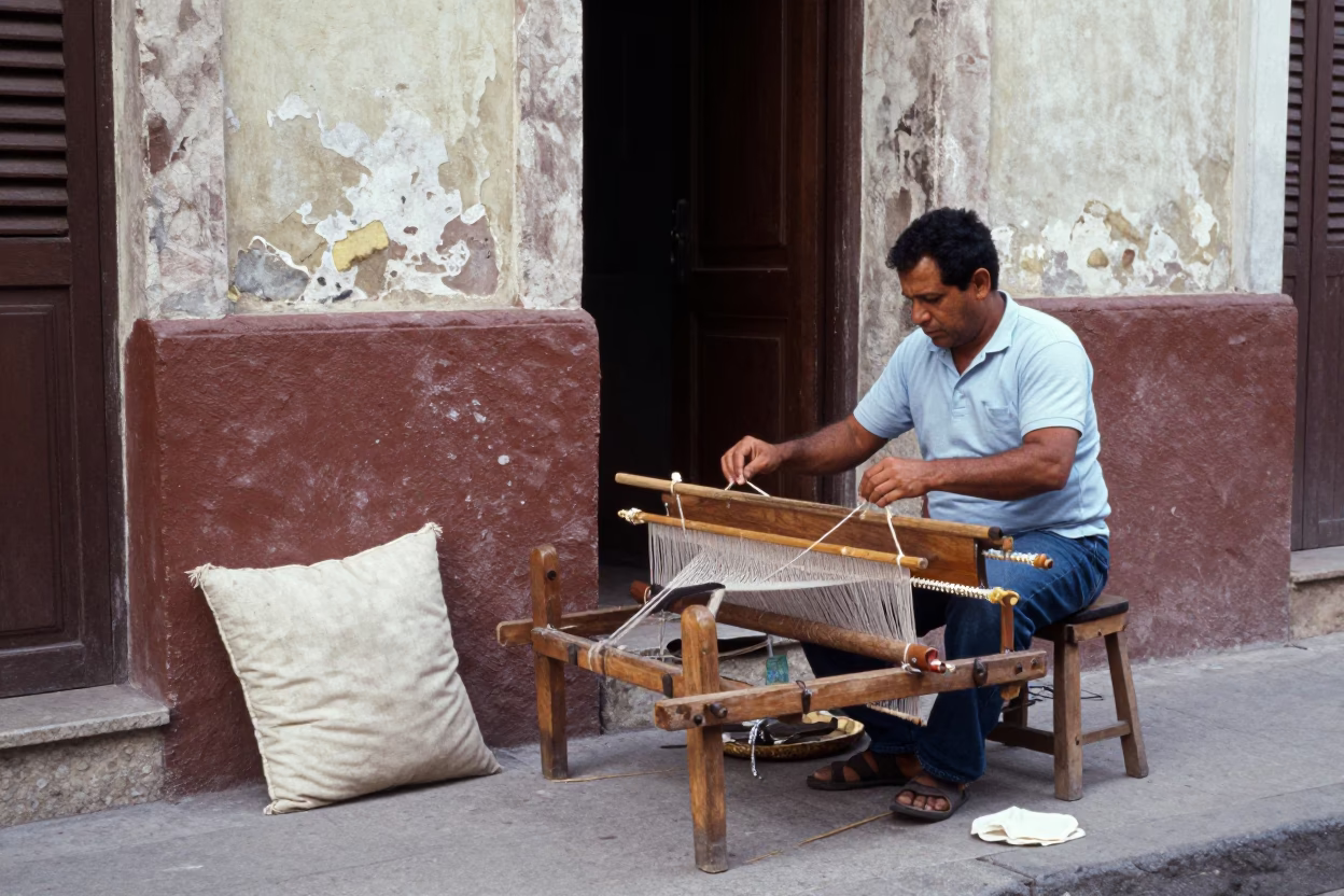 Street Scene in Havana at Afternoon Light in in Havana, Cuba