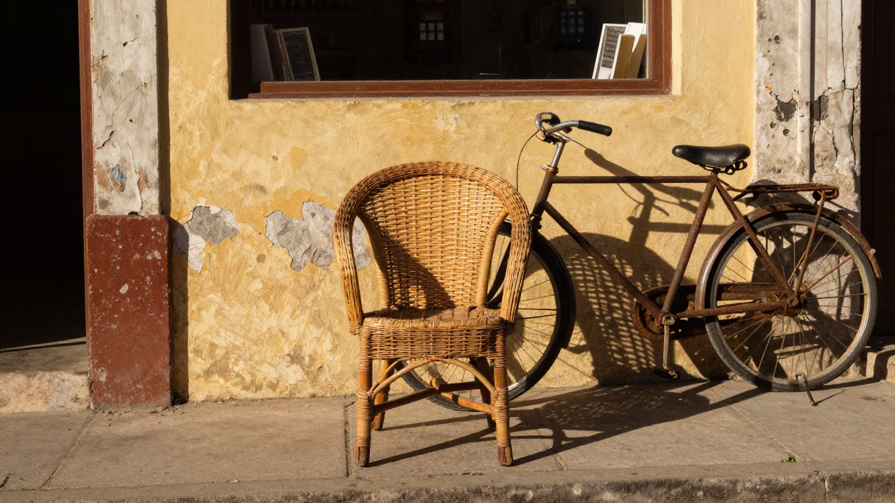 Street Scene in Havana at Clear Late-afternoon Light in in Havana, Cuba