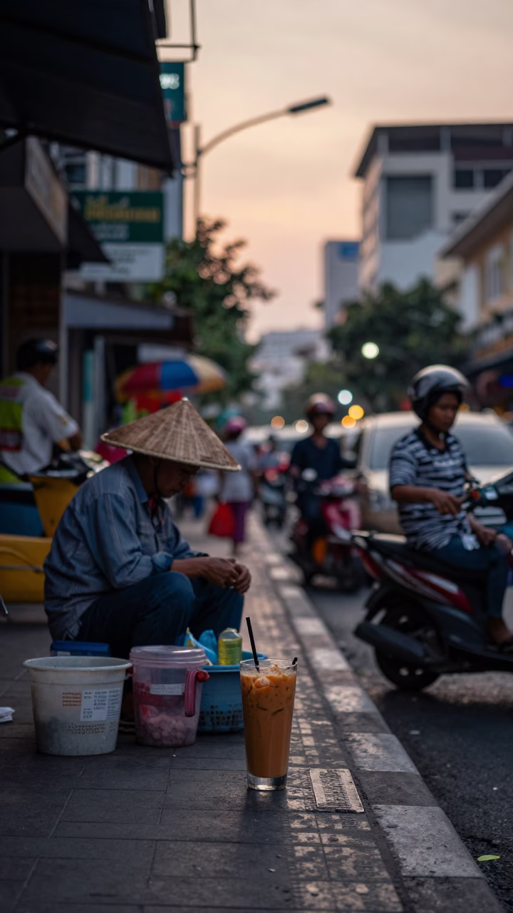 Street Scene in Ho Chi Minh City in in Ho Chi Minh City, Vietnam