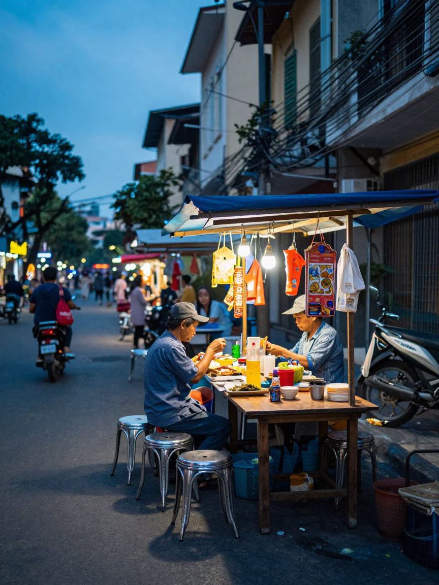 Street Scene in Ho Chi Minh City in in Ho Chi Minh City, Vietnam