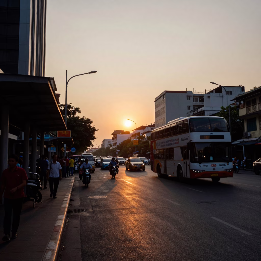 Street Scene in Ho Chi Minh City in in Ho Chi Minh City, Vietnam